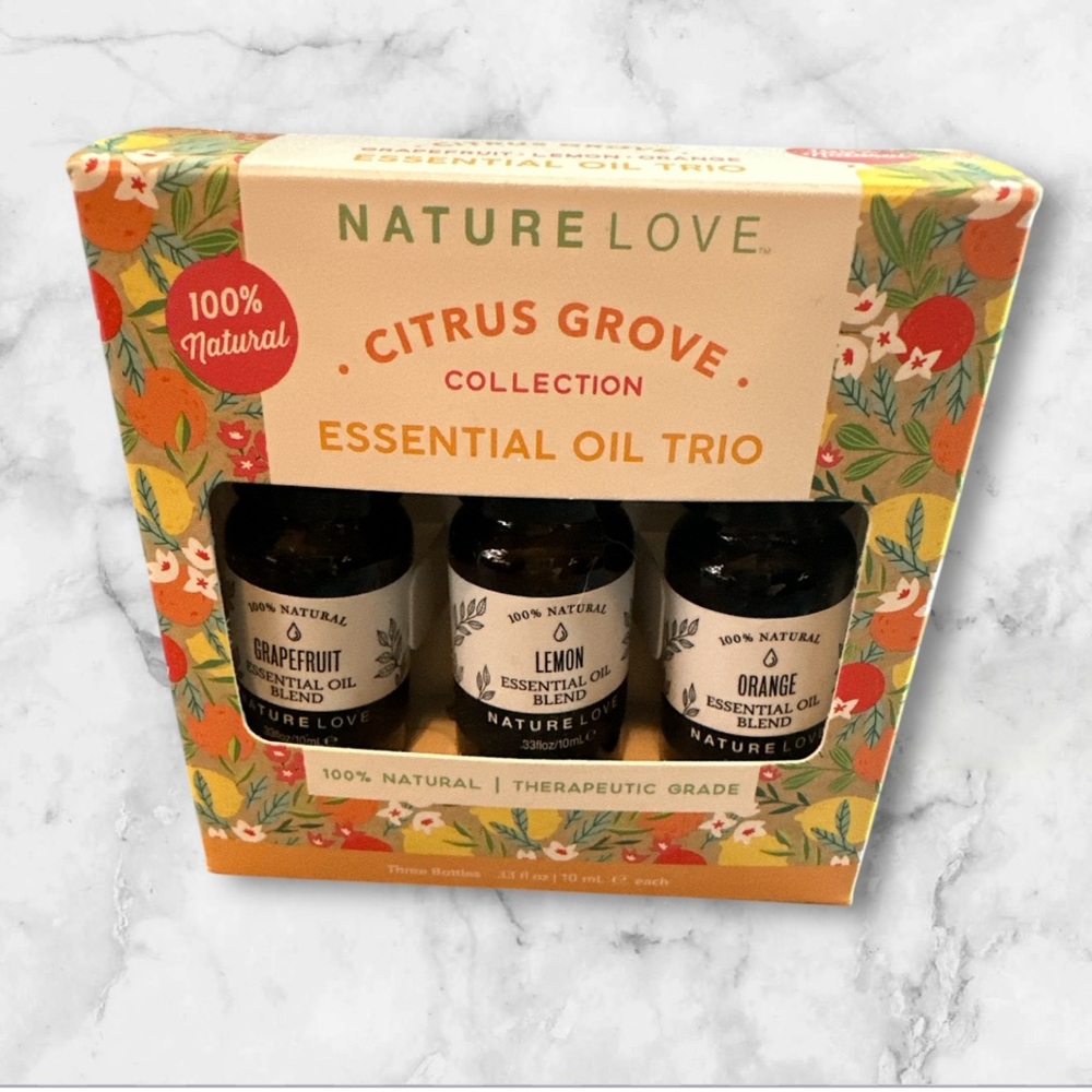 Nature Love Citrus Grove Essential Oil Trio